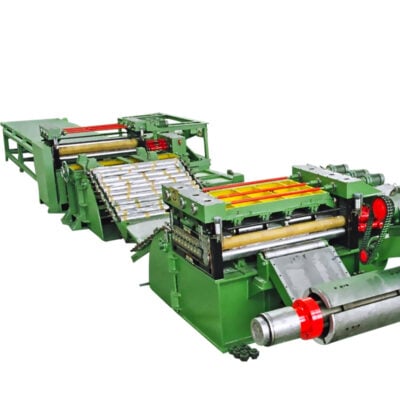Máquina de línea de corte longitudinal de bobinas de acero