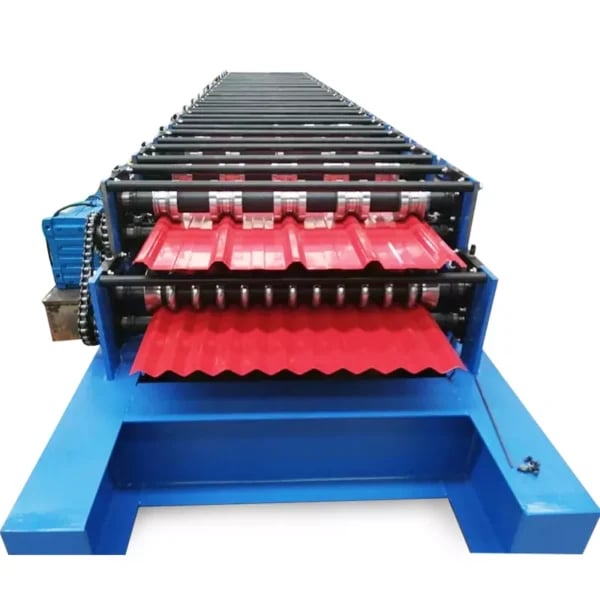 Máquina formadora de tejas de cubierta, máquina para fabricar tejas esmaltadas y perfiladora de chapas de acero - Imagen 2