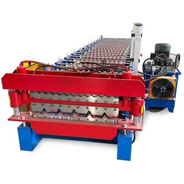 Color Steel Corrugated Iron Sheet Roofing Tile Making Machine Roofing Sheet Roll Forming Machinery 03