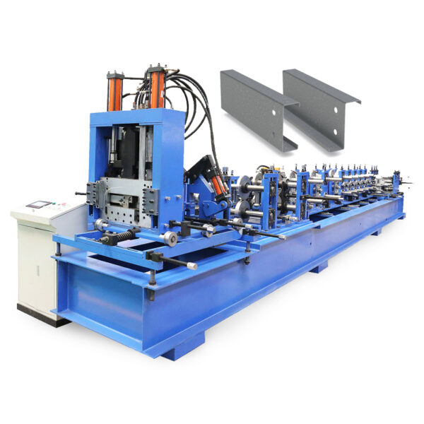 Totalmente automático hidráulico fácil operación 80 300 ajustable C Purlin que hace la máquina que forma la máquina 04