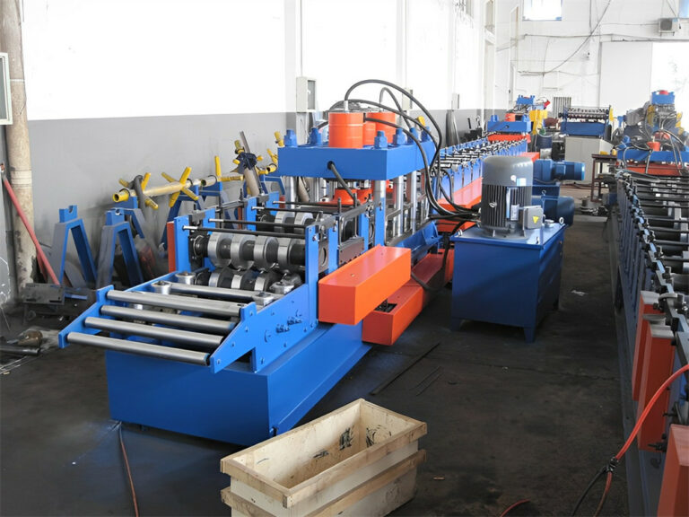 guardrail machine feedlevellingpunching unit