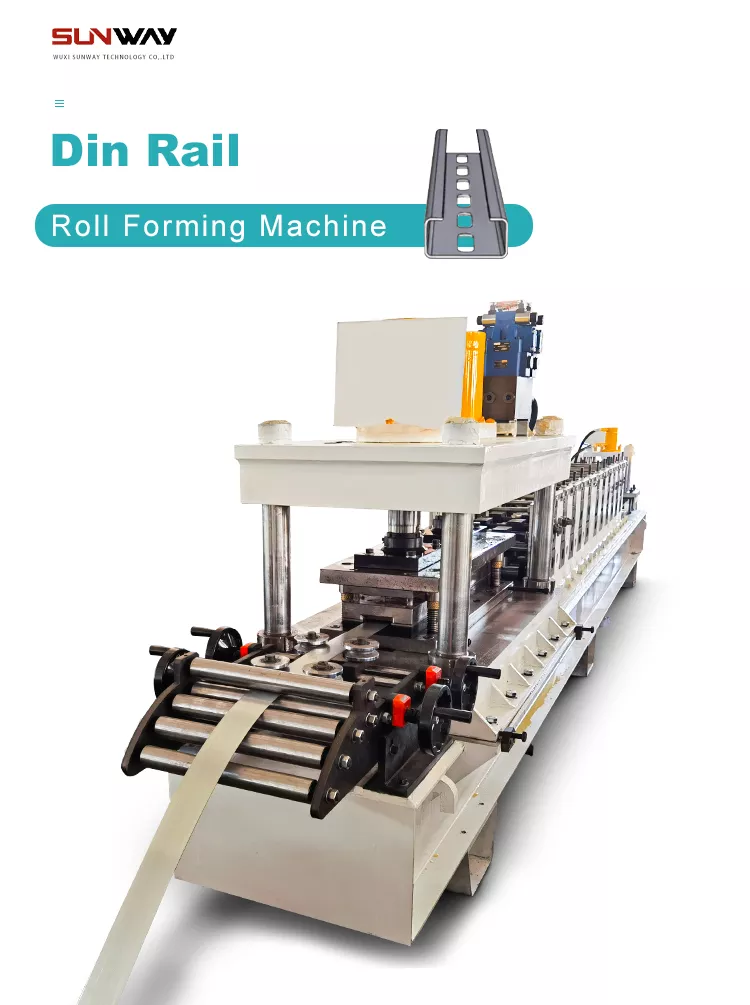Machine de formage de rouleaux de rail DIN