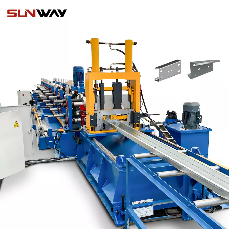 Auto Size Changeable C Z Purlin Roll Forming Machine