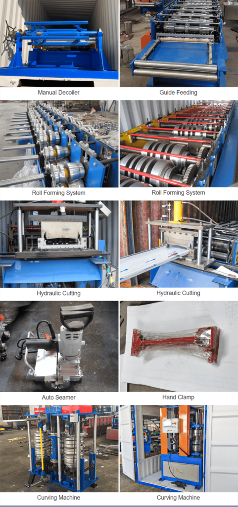 máquina formadora de rollos de tejas metálicas